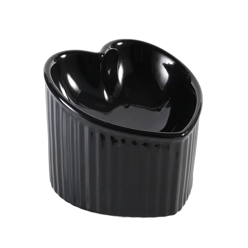 Anti-Slip Ceramic Tilted Elevated Cat Bowl
