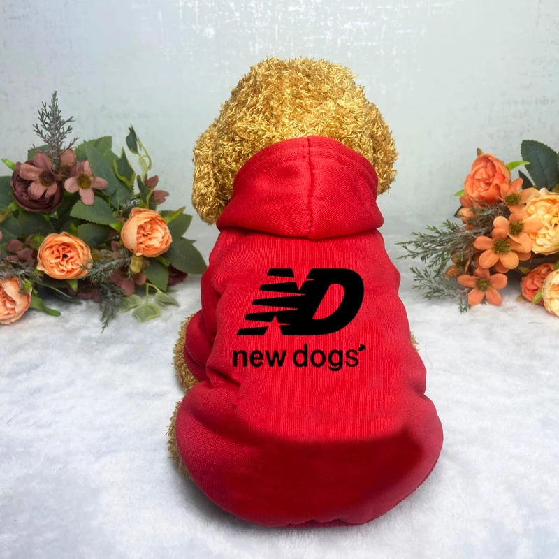 Sporty Autumn & Winter Dog Hoodie 'new dogs'
