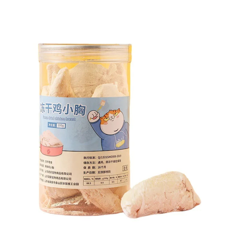 Snacks lyophilisés pour animaux de compagnie