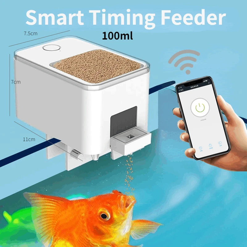 Automatic Smart Aquarium Feeder - App & Voice Control