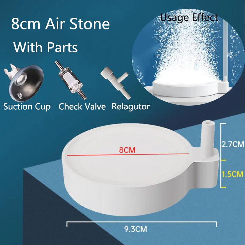 Aquarium Air Stone & Oxygen Aerator for Fish Tanks