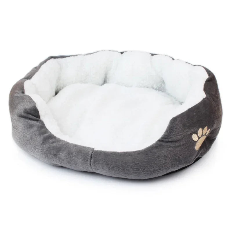 Cama para mascotas de felpa súper suave y lavable