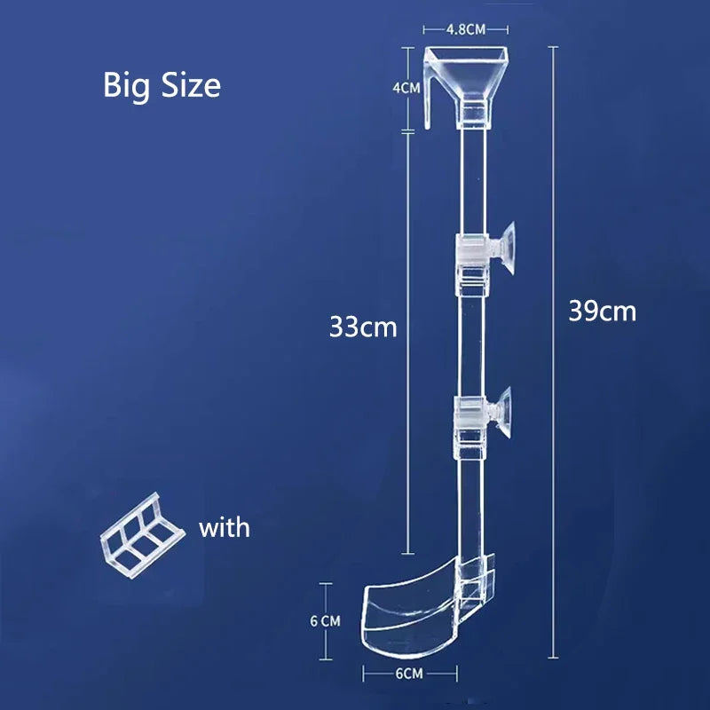 Highly Transparent Acrylic Aquarium Feeder Tube