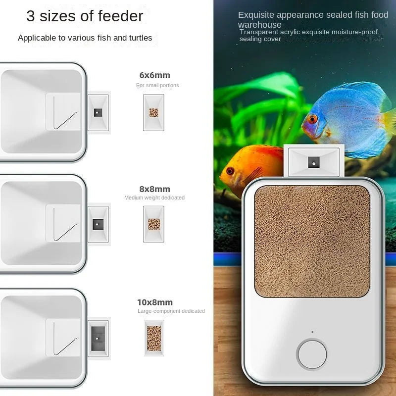 Automatic Smart Aquarium Feeder - App & Voice Control