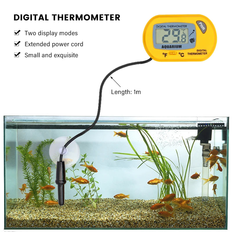 LCD Digital Aquarium Thermometer & Alarm