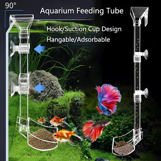 Highly Transparent Acrylic Aquarium Feeder Tube