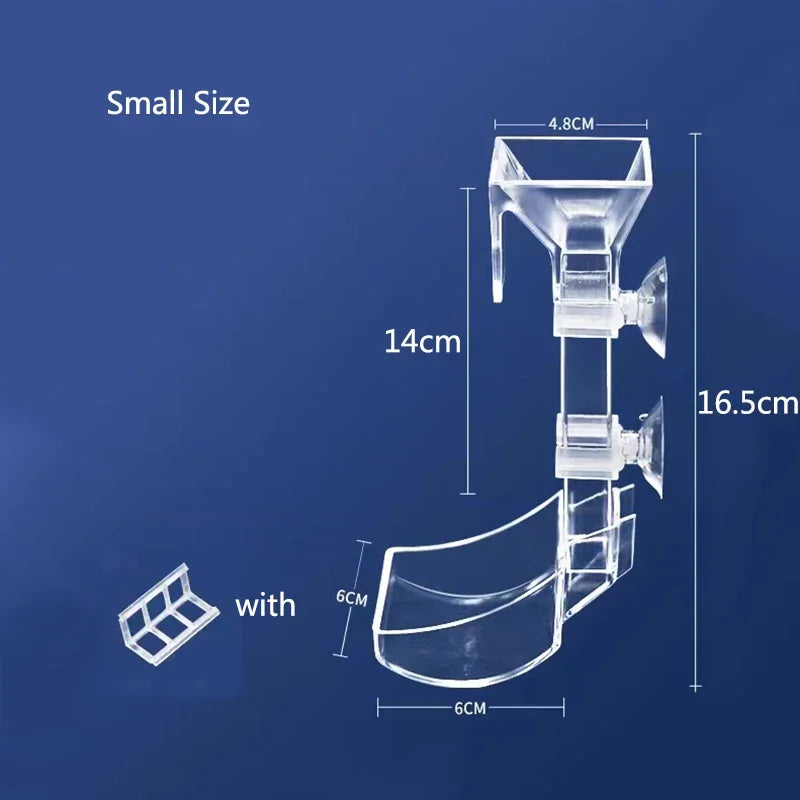 Highly Transparent Acrylic Aquarium Feeder Tube