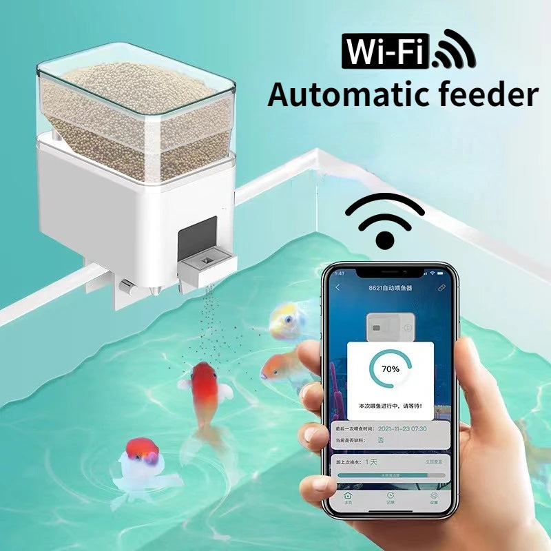 Automatic Smart Aquarium Feeder - App & Voice Control