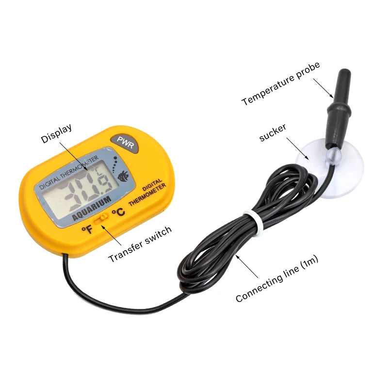 LCD Digital Aquarium Thermometer & Alarm