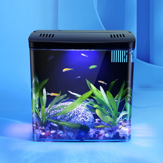 Mini Self-Circulating Eco-Friendly Fish Tank with Filter