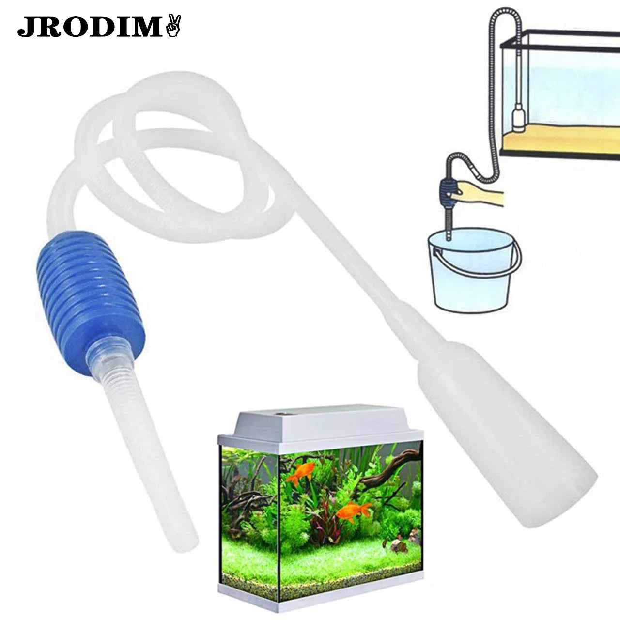 Semi-Automatic Aquarium Vacuum Cleaner