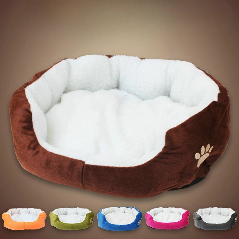 Cama para mascotas de felpa súper suave y lavable